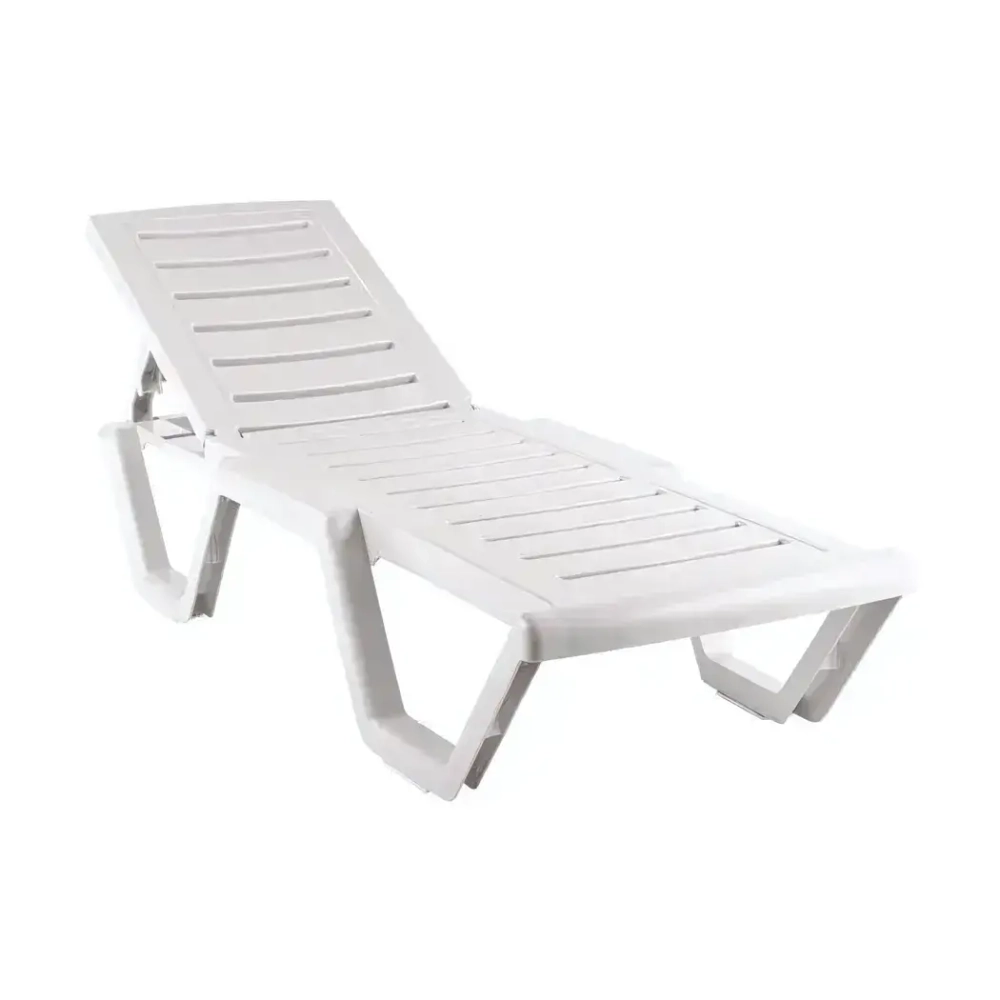 Шезлонг Атлант Белый 1840х330мм