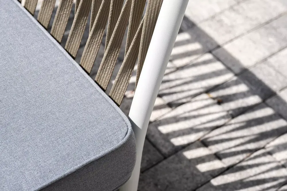 "Касабланка" лаунж-зона плетеная из роупа 4-местная, цвет серый