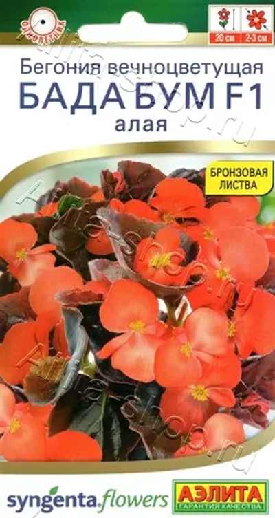 Бегония Бада Бум F1 алая 5 шт (Аэлита)