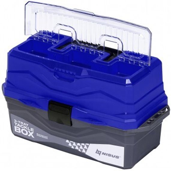 Ящик для снастей NISUS Tackle Box трехполочный синий (N-TB-3-B)