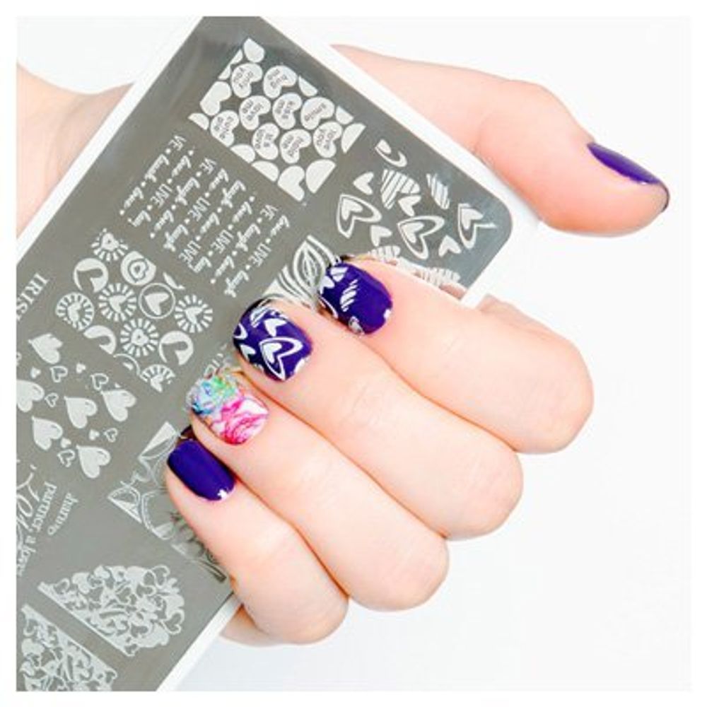 Трафарет для стемпинга металлический 75