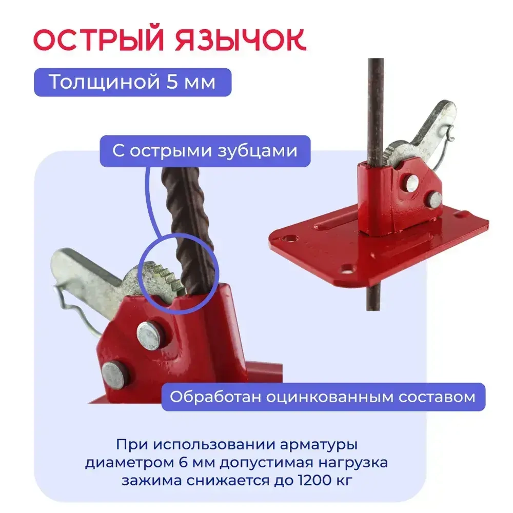 Пружинный зажим для опалубки HIT упаковка 50 шт.