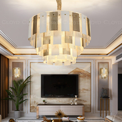 Люстра Cloyd PIANOLA C20 / Ø65 см - золото (арт.10816)