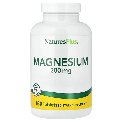 NaturesPlus, Магний, 200 мг, 180 таблеток