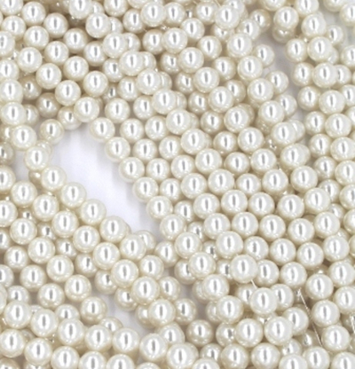 Бусины на леске 10 мм, 1 нить~94 шт-60 см