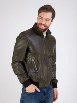 Куртка кожаная из натуральной кожи демисезон