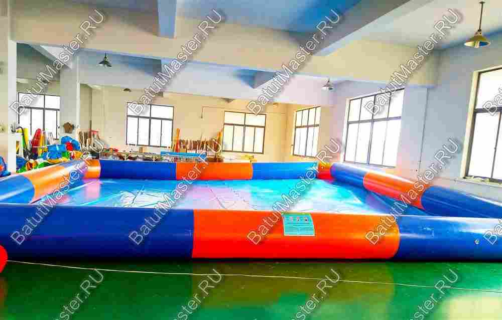 Квадратный надувной бассейн "Зебра" 9*9*0.65 м