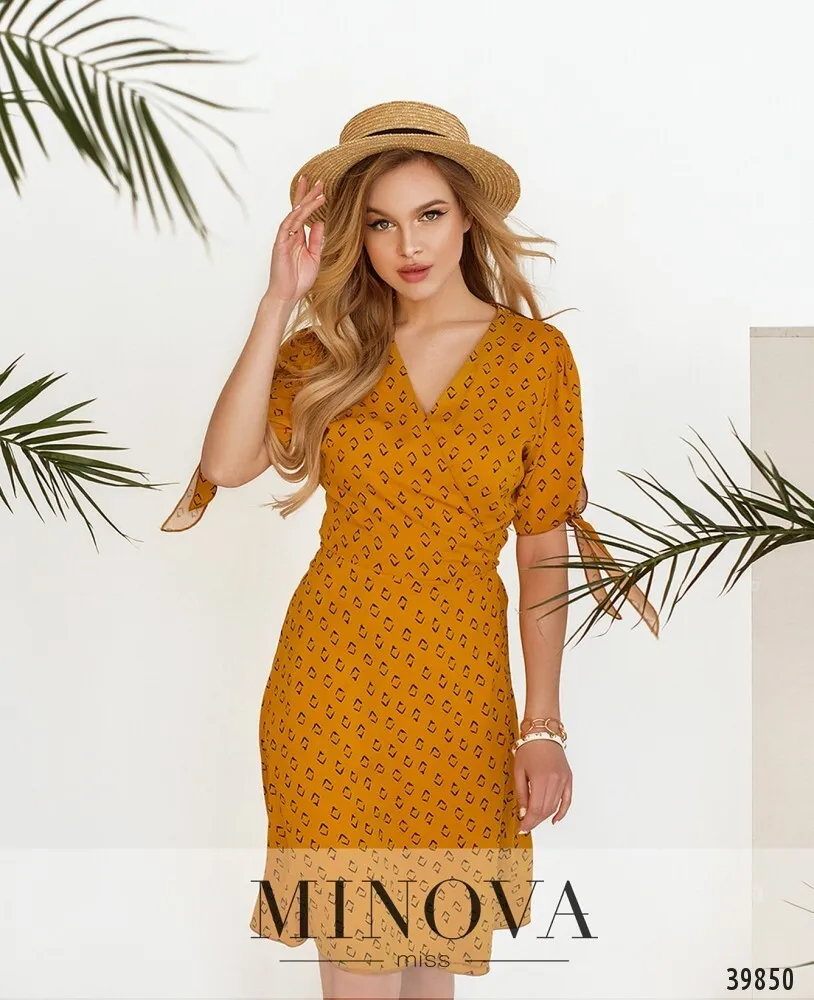 Платье 3149-горчица Minova