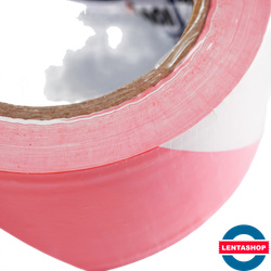 Лента оградительная красно-белая Unibob 50 мм х 150 м