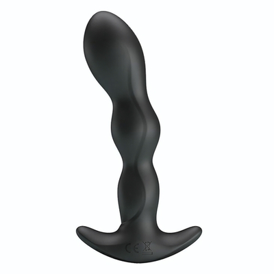 Черный анальный стимулятор простаты с вибрацией Special Anal Massager - 14,5 см. (Цвет: черный)