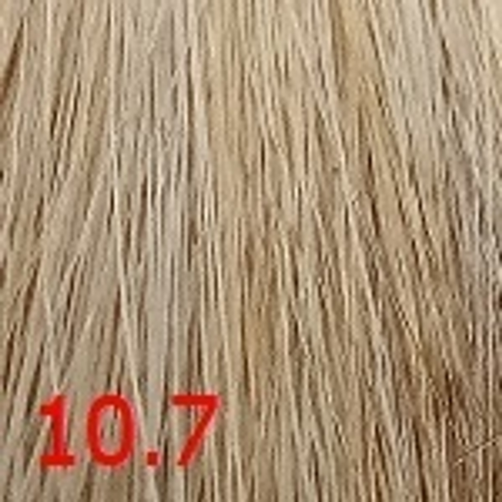 Крем-краска для волос 10.7 Ультра-светлый коричневый блондин 100мл