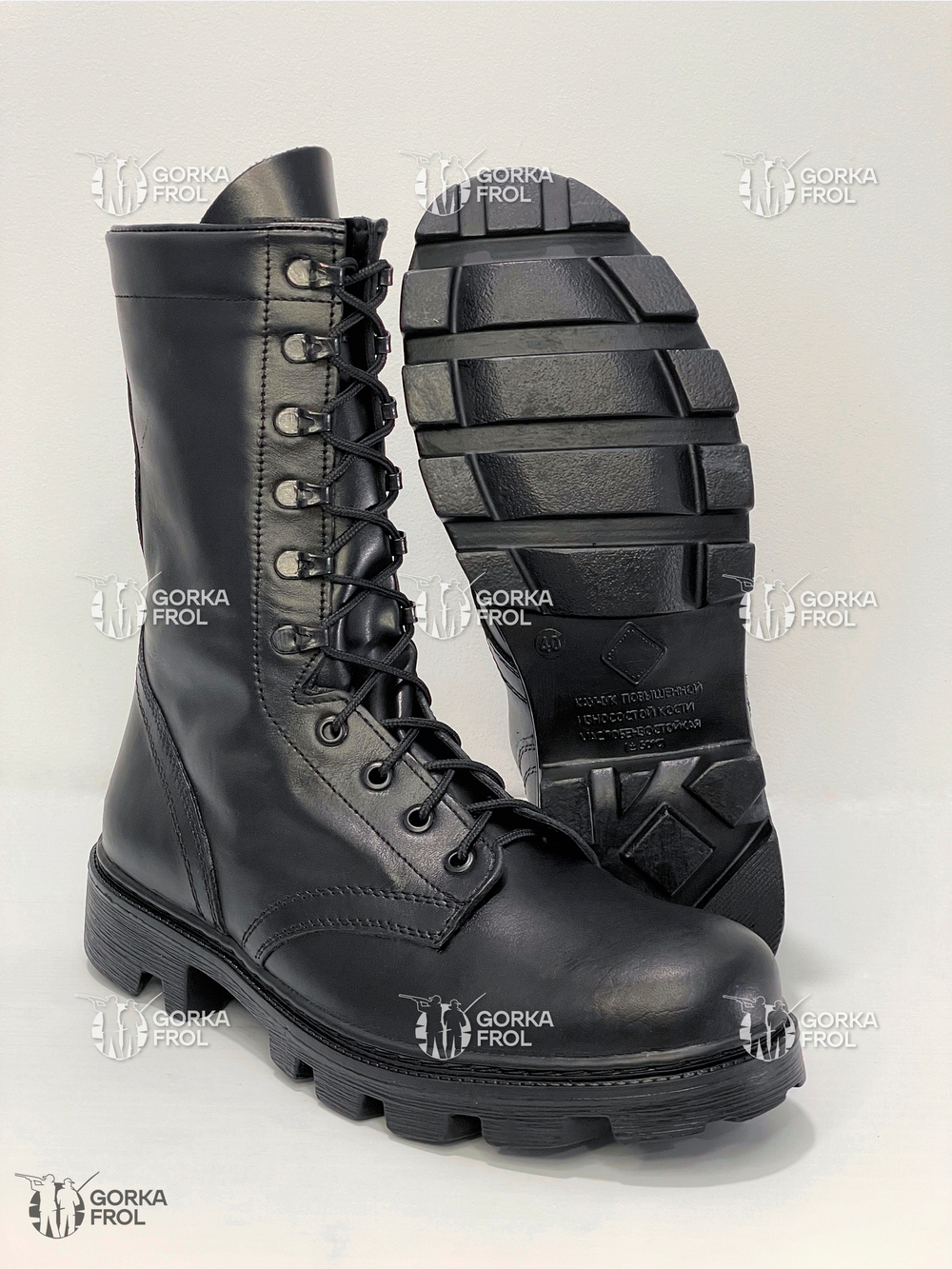 Берцы ДОФ Акела 5020-01 кожаные облегчённые (лето/демисезон)