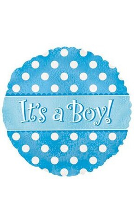 Г 18" Круг Its a boy! Мальчик голография