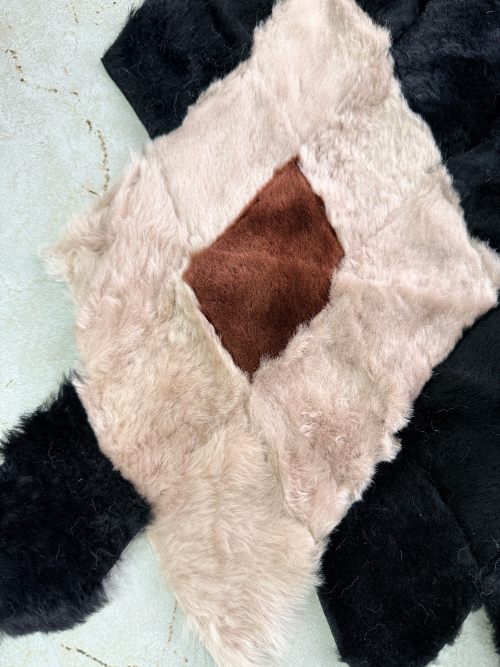 Покрывало меховое ковер из шкуры овчины