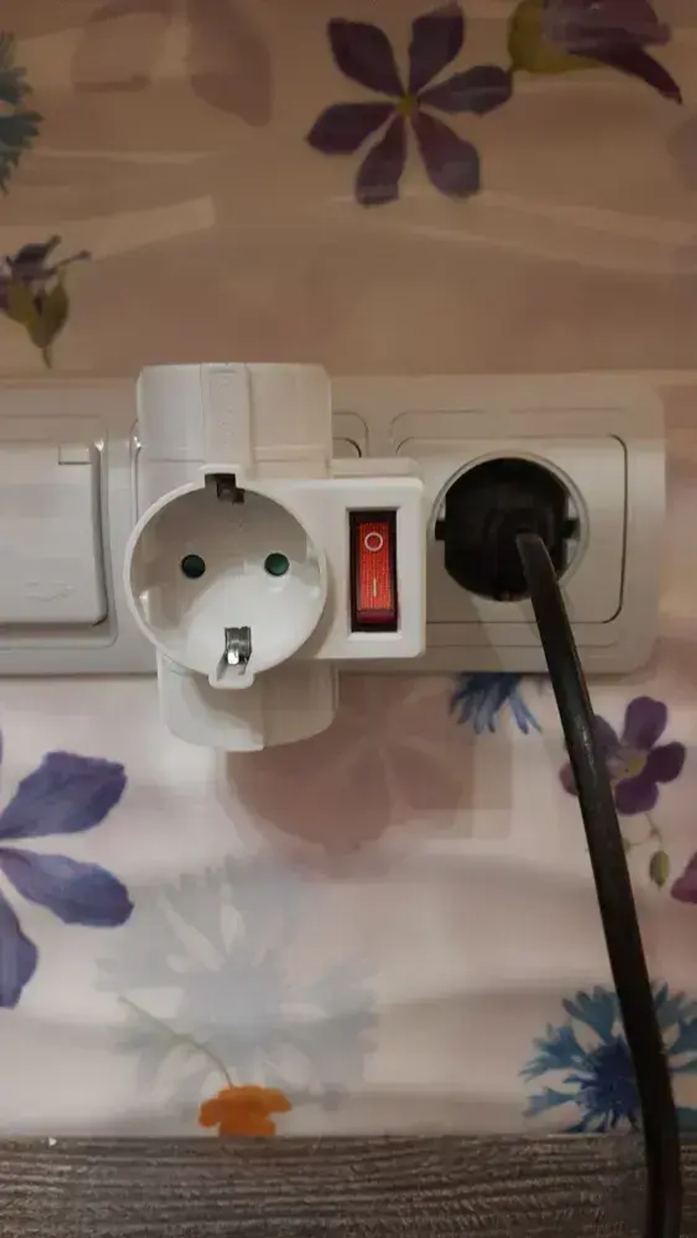 тройник с клавишей