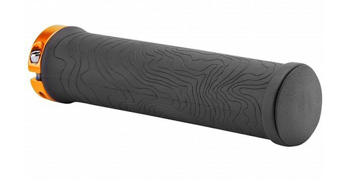 Ручки руля XH-G213BL 130 мм чёрные, золотистые кольца, в инд. упаковке, арт. 150240 (10216170/010821/0228802, Китай)