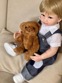 Кукла Реборн виниловая 55см в пакете (FA-326)