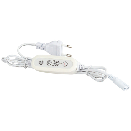 Таймер для светильника ЭРА FITO-LINETIME-2 pin (9/12/15 H)-GR с проводом 1,5 м