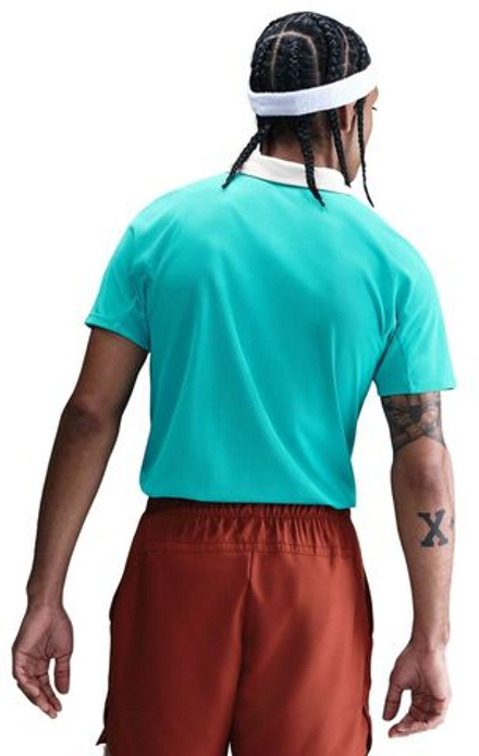 Теннисное поло Nike Court RG Dri-FIT Advantage Slam Tennis - dusty cactus/white