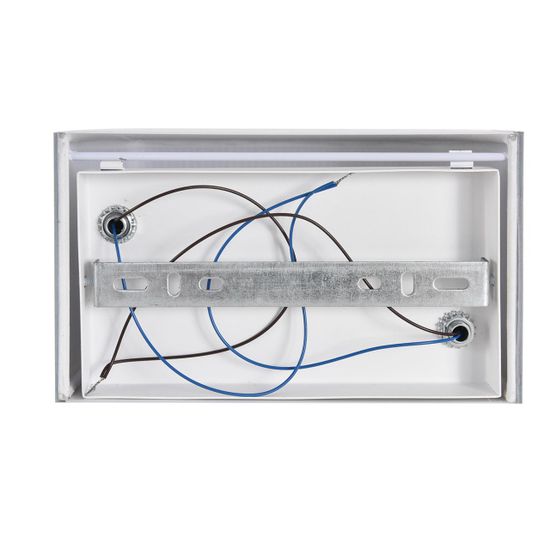 8328/2W MODERNI LN26 425 белый/серый, металл/текстиль/пластик Бра E14 LED 2*10W 220V GOFERA