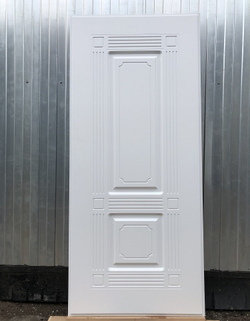 Входная металлическая белая дверь RеX (РЕКС) 13 Силк сноу / ФЛ-2 16мм Силк сноу