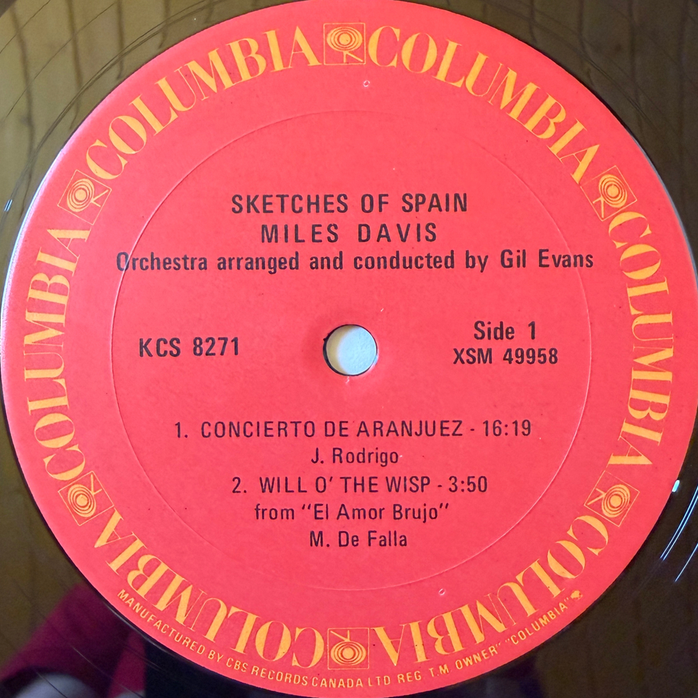 Miles Davis ‎– Sketches Of Spain (Канада 1978г.) Т