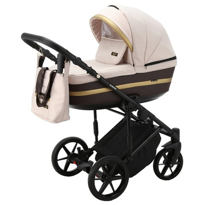 Adamex Rimini TIP RI-84 (3в1) Бежево-розовая ткань + Тёмно-коричневая экокожа