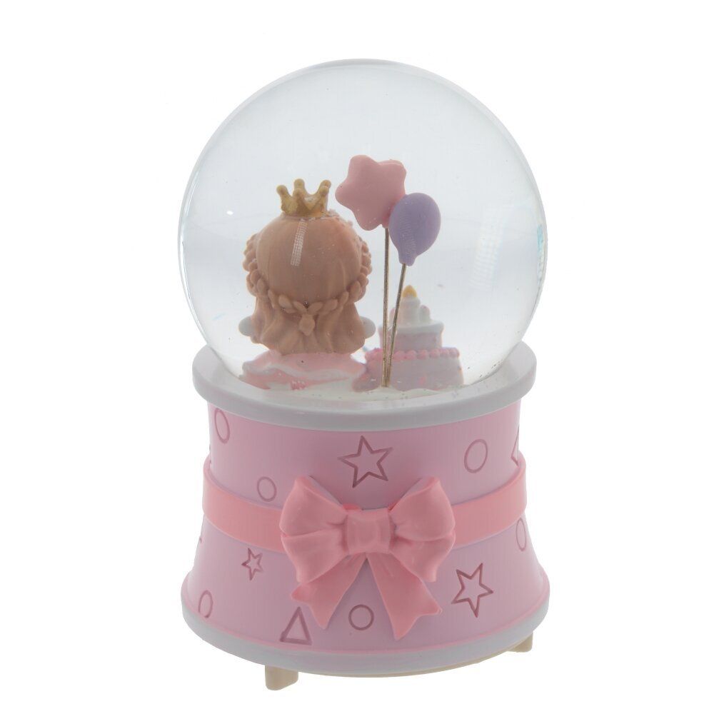 GAEM Фигурка декоративная "Ангел" в стекл шаре (муз, подсвет, вьюга, 3xAAA н/п), D10 см, L10 W10 H16 см