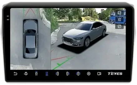 Магнитола для Suzuki Swift 5 2016-2023 (рамка глянцевая 10) - Teyes CC3-2K-360 на Android 10, 2K QLED, 6Гб+128Гб, CarPlay, 4G SIM-слот, 4 камеры в комплекте
