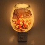 Ночник-светильник «Новый год-Дед мороз» 11*6,5см керамический 5Вт 230V