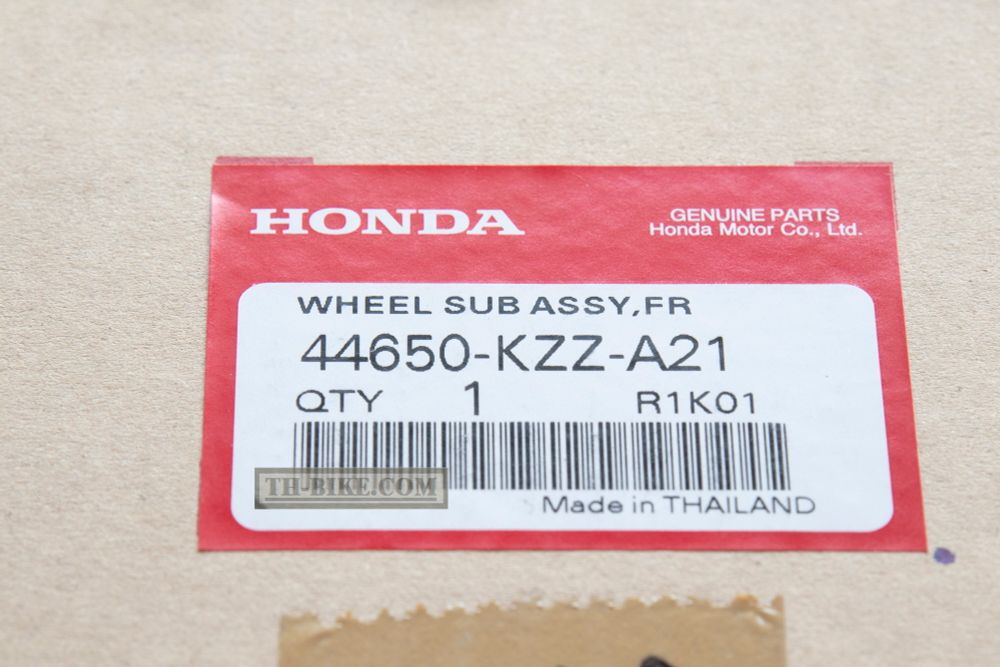 44650-KZZ-A21. WHEEL SUB ASSY,FR. BLACK COLOR. Honda CRF250M. Motard wheels