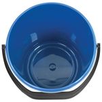 Ведро 12 л, без крышки, пластиковое, пищевое, с узором, цвет синий, LAIMA, 603894