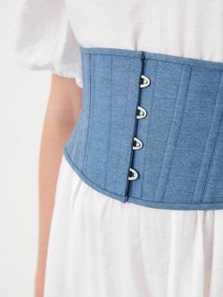 Джинсовый аксессуарный корсет