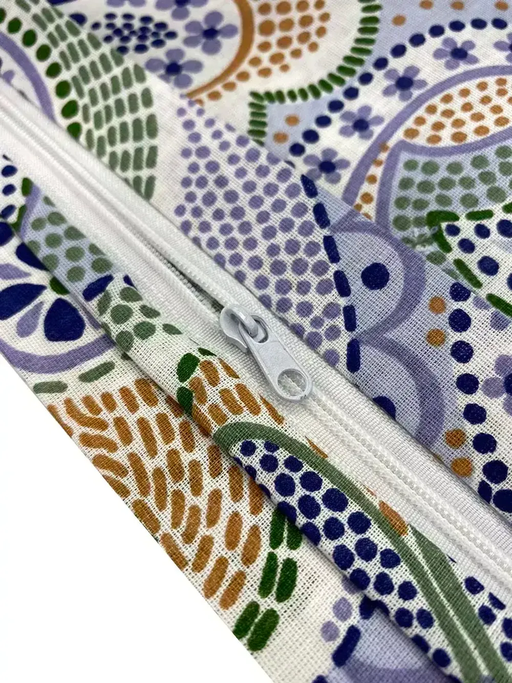 Наволочка комплект 2шт перкаль Сказка "Бисер" 45х45 см на молнии