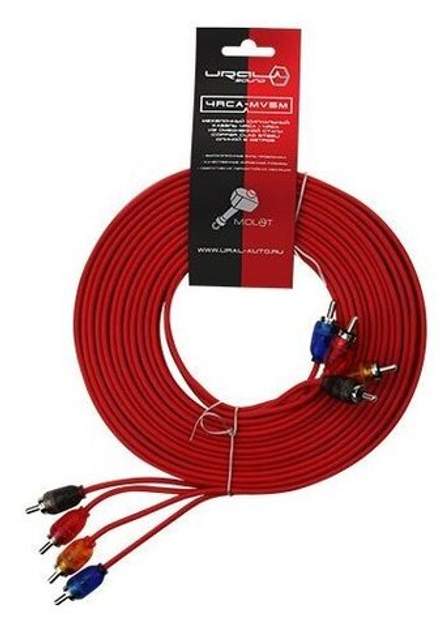 Межблочный RCA кабель Урал 2RCA-MT5M