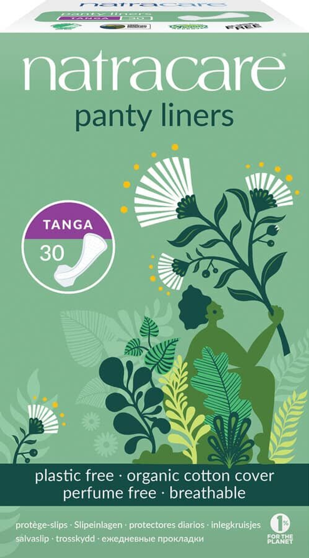 Ежедневные прокладки-стринги Natracare (30 шт.)