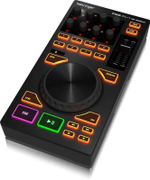 BEHRINGER CMD PL-1 MIDI контроллер в DJ дэки с jog-колесом со встроенным USB хабом на 4 порта, переключателем дэки и регуляторам