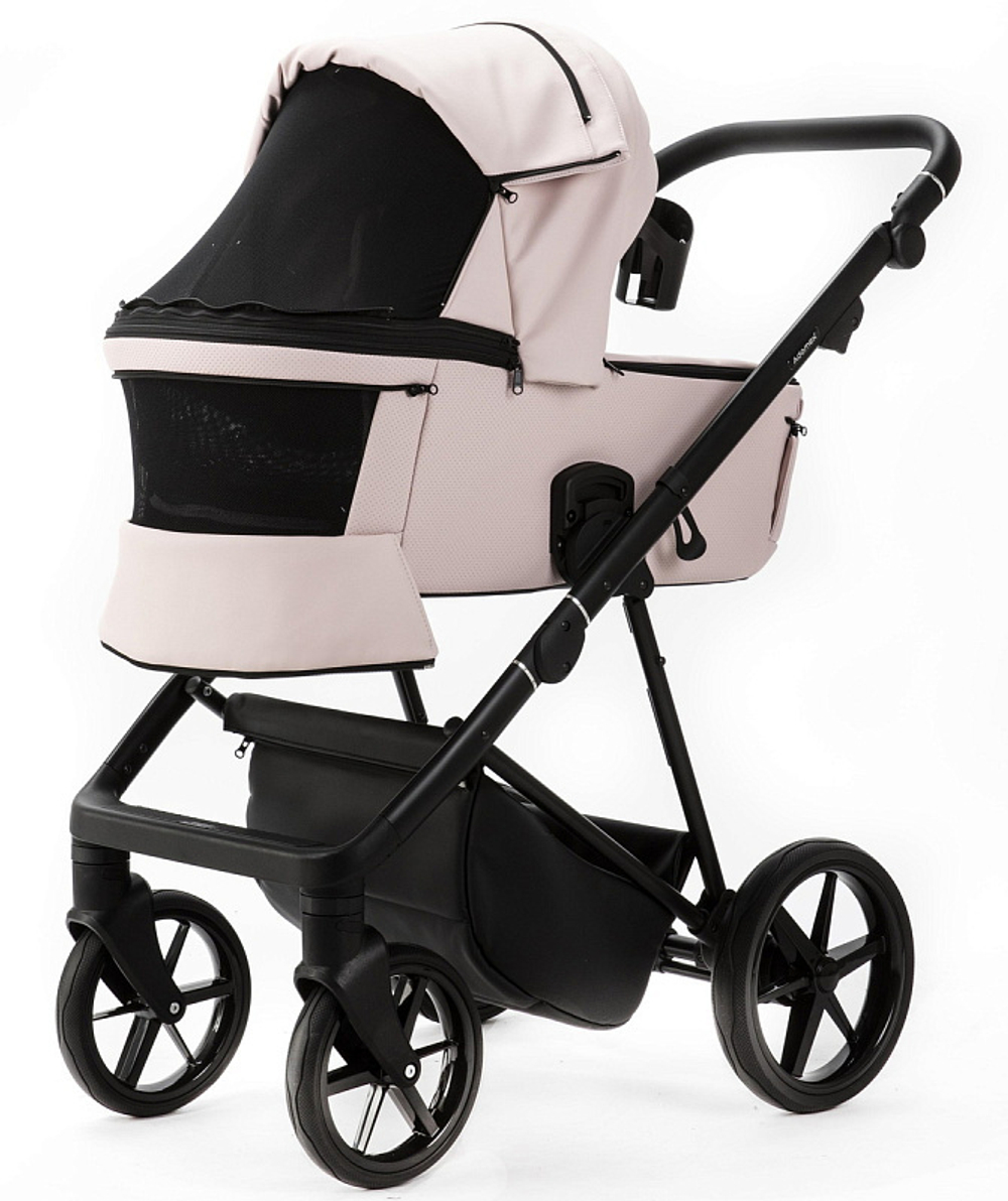 Детская коляска Adamex Vasco Deluxe 2 в 1 V-SA15 (СВ.РОЗОВАЯ КОЖА)