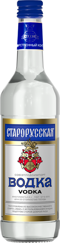 Водка СТАРОРУССКАЯ 0.5л 38%