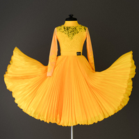 Amelia 8-01-01-C Платье гофре для спортивных бальных танцев | Vasileva Dance