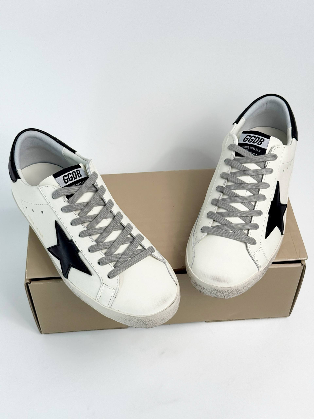 Кеды Golden Goose Superstar #B129 (бел.)