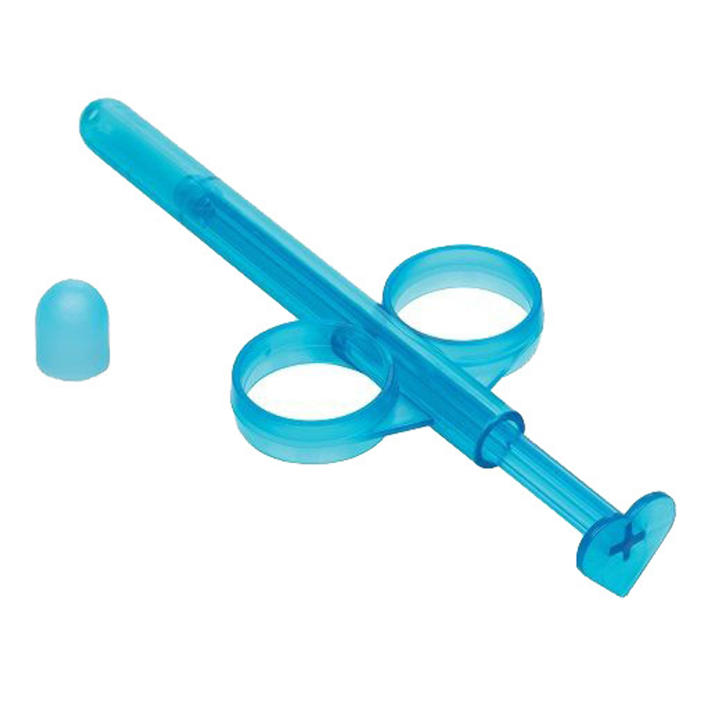 Набор из 2 голубых шприцев для введения лубриканта California Exotic Novelties Lube Tube SE-2380-01-2