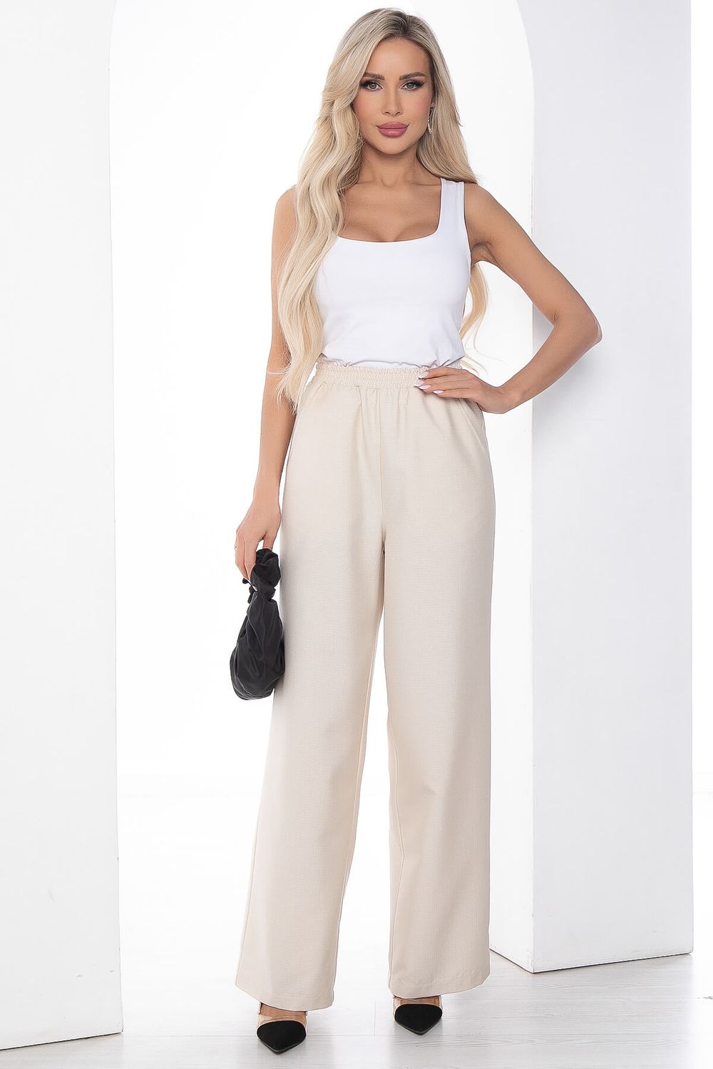Брюки Сэлли слоновая кость Б10124 LT Collection (Акция)