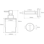 Настенный дозатор для жидкого мыла (стекло) вариант MINI omega 138709041