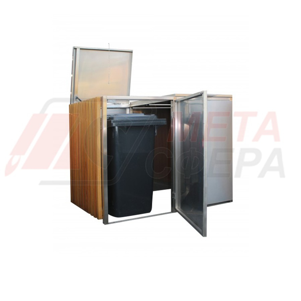 Ограждение для мусорных баков Дакота 2 секции