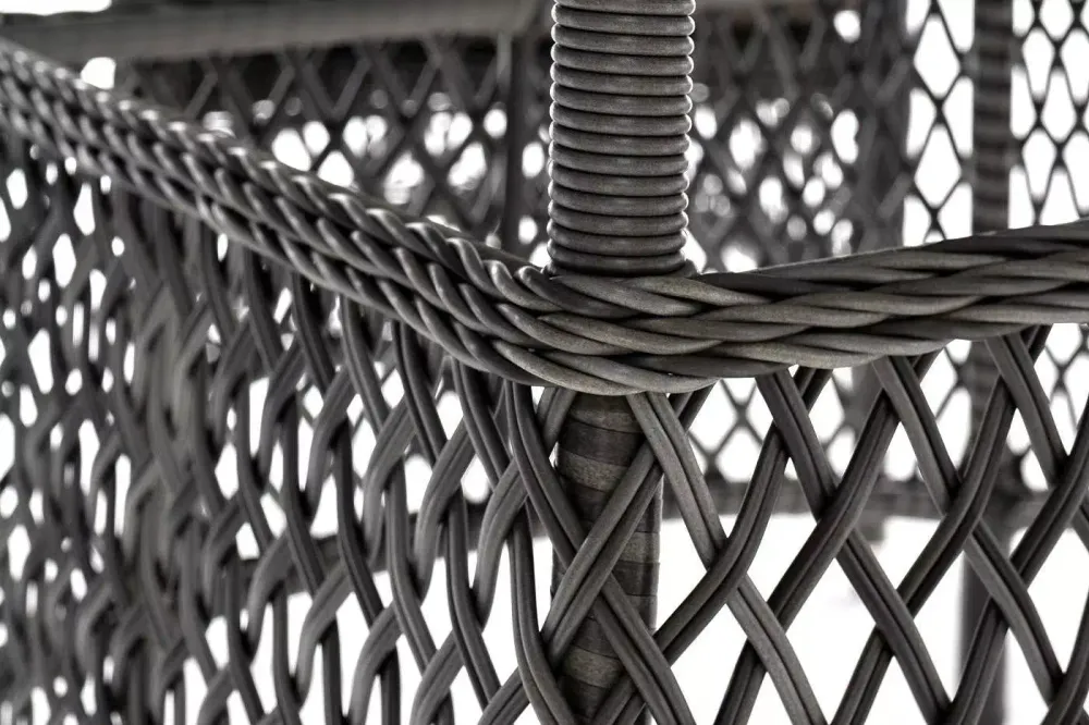 "Эспрессо–150 S" обеденная группа плетеная, цвет графит