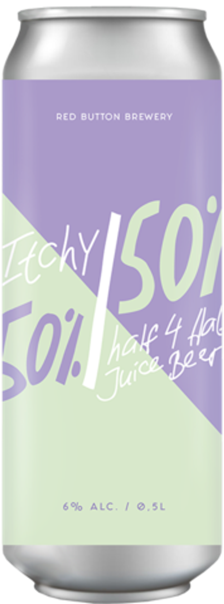 Пиво Рэд Баттон Итчи (50/50) / Red Button Itchy (50/50) 0.5 - банка
