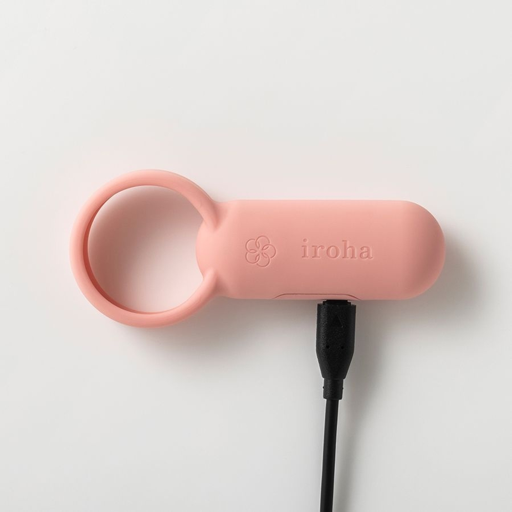 Эрекционное кольцо Iroha SVR Coral Pink перезаряжаемый