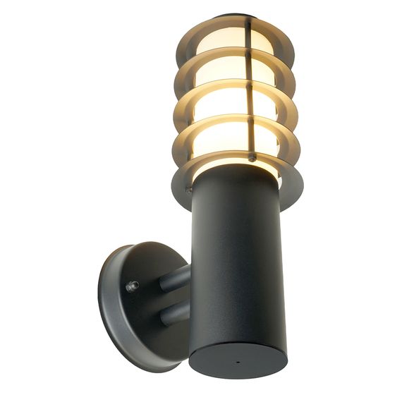 Светильник садово-парковый Feron DH046-B, Техно на стену, 18W E27 230V, черный 51526