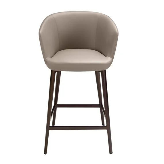 Барный стул 4134/A214BS из экокожи серого цвета